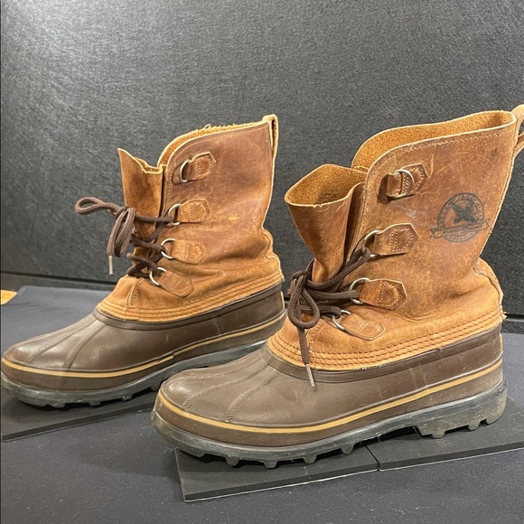 Other - Sorel x Eddie Bauer Leather-Rubber Duck Boots